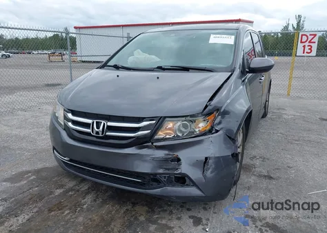 2017 Honda Odyssey Ex-L из США, поврежденный, VIN 5FNRL5H67HB010719